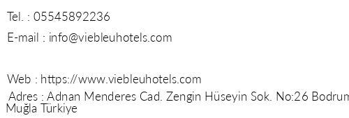 Hotel Bleu Nuit telefon numaralar, faks, e-mail, posta adresi ve iletiim bilgileri